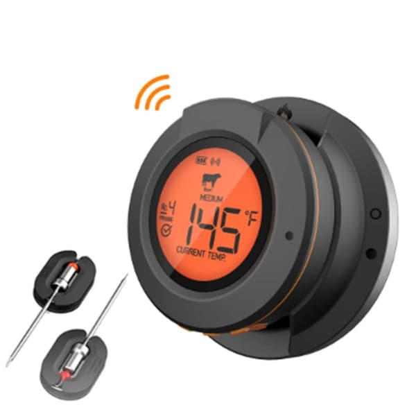Matlagnings Bluetooth Trådlös BBQ Fjärrtermometer Prober Smart Digital Bluetooth Grilltermometer-WELLNGS-XF5-
