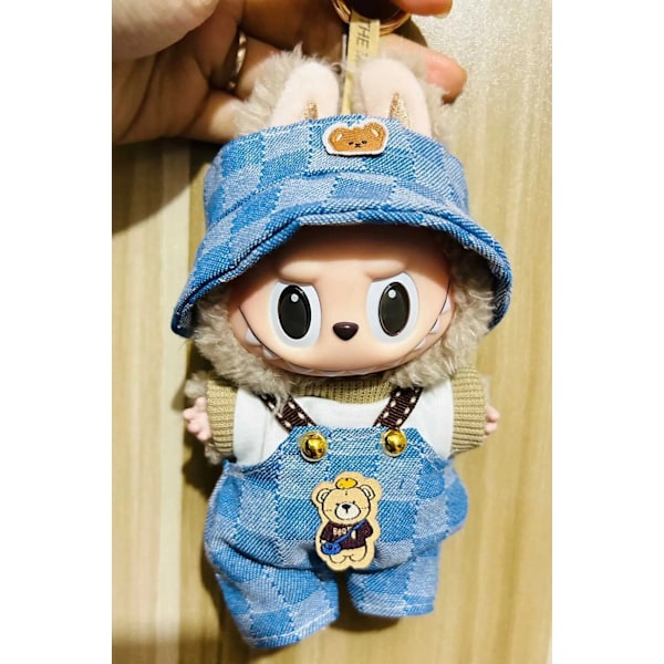 Modetøj Ropa Labubu Tøj Outfit Dukketilbehør Til 15/17cm Labubu V2 V1 Plysdukker Overalls SætT250313.Ca