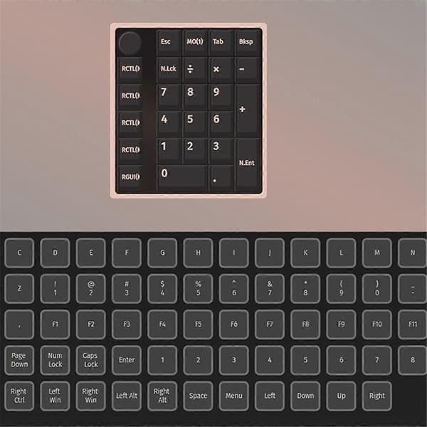 GMK26 Bluetooth Mekaniskt Tangentbord 5.0/2.4ghz/Trådbundet Hot Swappable Numpad Programmerbart för Win/Mac S