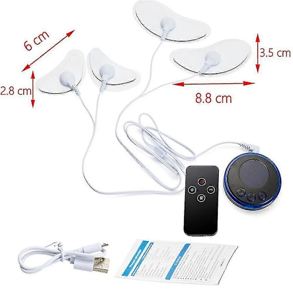 Bærbar Ansigtsløftende Strøm Muskelstimulator Ems Ansigtspleje Massager Øjen Skønhedsenhed - ya With Remote Control
