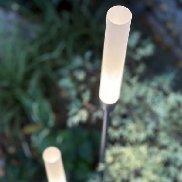 LightsOn Frost Light Pillar 126 + 91 cm 2-pack Grey 1054
