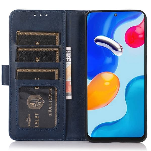 iPhone 16 -kotelo, nahkaa, sininen 76