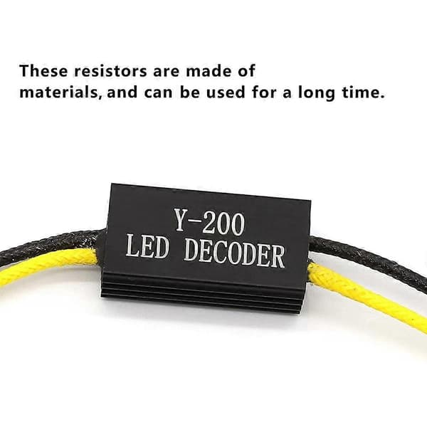 12V Motorcykel LED Belastningsmodstand LED Dekoder LED Indikator Blinklys Fejleliminator til Black