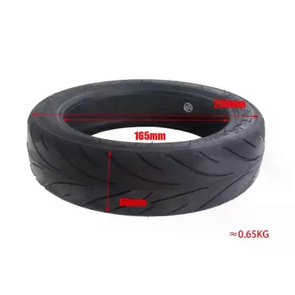 Dæk Gummi Til Ninebot Max G30/G30D Tilbehør + Ventil E Scooter 10 Tommer 60/70-6.5 style1165