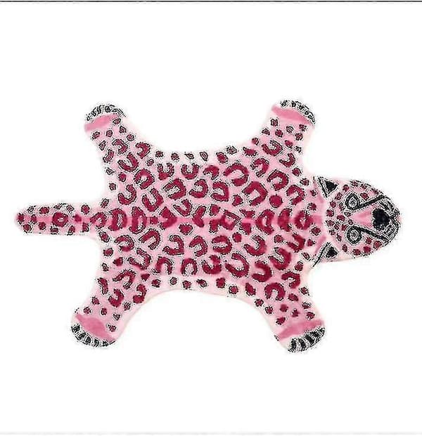 Baderomsmatter Rosa Imitasjon Leopardmønster Teppe Sklisikker Matte Vaskbart Dyreprint Teppe
