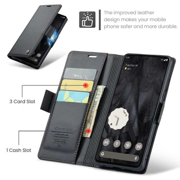 CaseMe Skin Pro Case Google Pixel 8 Pro Svart black