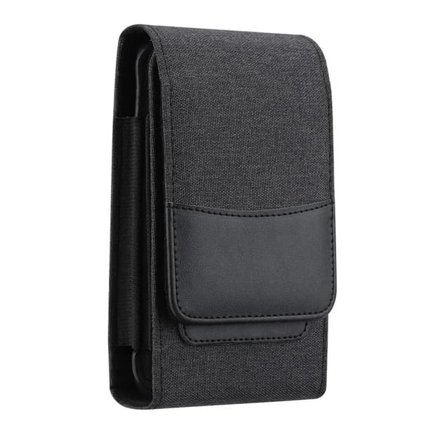 Nylon midjeveske med belteklips - perfekt for iPhone og Samsung!