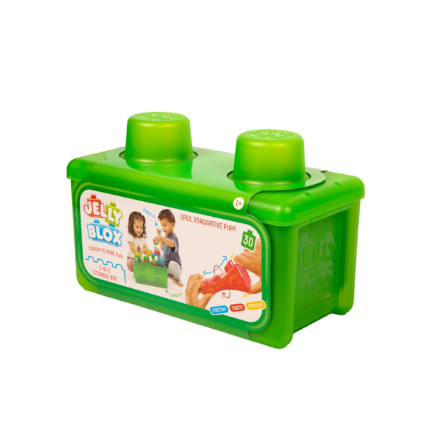 Jelly Blox Building Blocks with Storage Case, 30 Pieces Multifärg 2