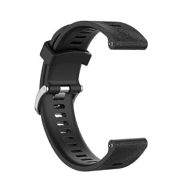 Garmin Forerunner 245 Silikone Urrem Udskiftningsrem til Forerunner 245 Black