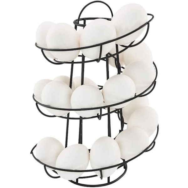 Æg Dispenser Spiral Opbevaring, Metal Jern Spiral Æg Holder Æg Stativ
