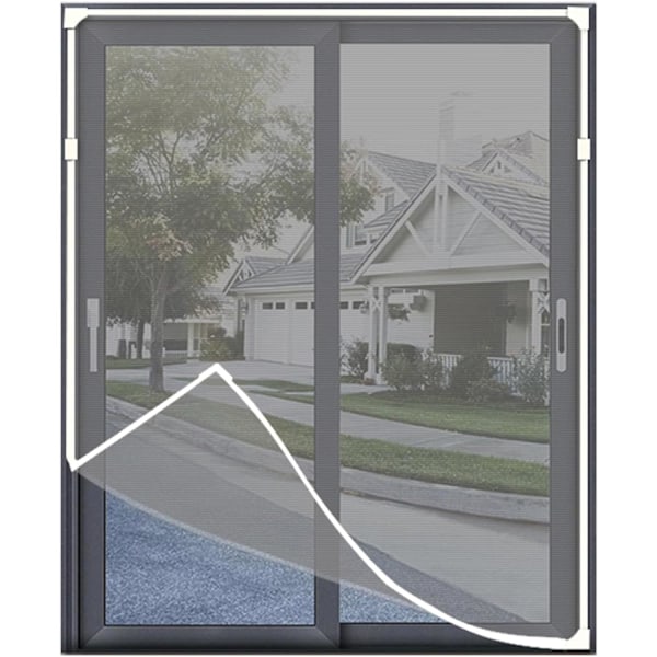 Magneettinen hyttysverkko ikkunoihin palonkestävällä lasikuituverkolla, säädettävä magneettikehys jopa 100x120 ja 150x180 Marco Gris 150x180