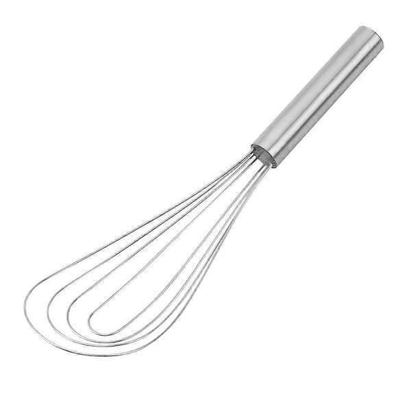 10\" Flat Visp Håndholdt Ståltrådvisp Perfekt For Visping Varm J4 E6A5