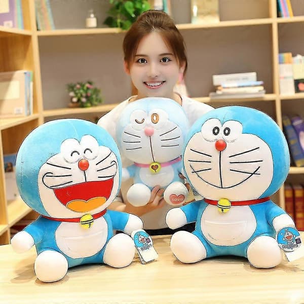 Anime Doraemon P Leksaker Fyllda Mjuka Dockor Barn- laugh 28cm