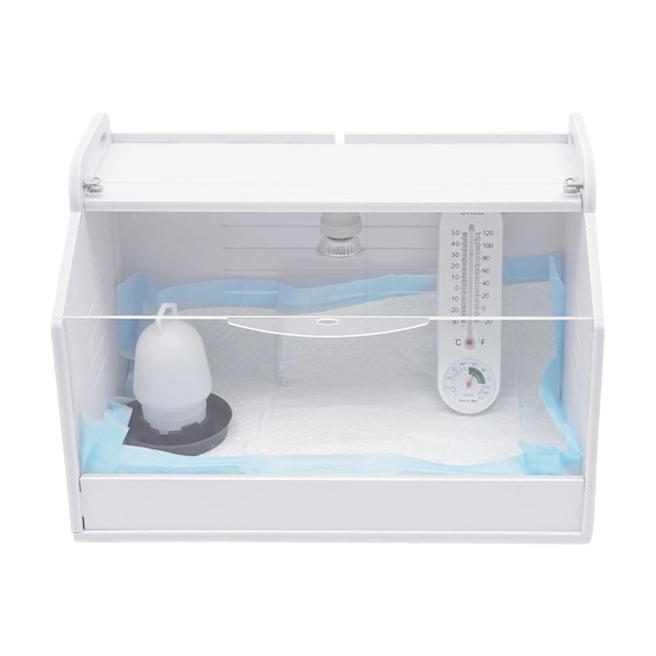 Egg Incubator, Large Capacity for 20 Chicks, Infinitely Dimmable Sun Lamp, WHITE