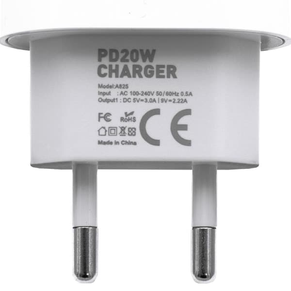 Oplader til iPhone - Hurtigoplader - Adapter + Kabel 20W USB-C Hvid 3-Pack iPhone