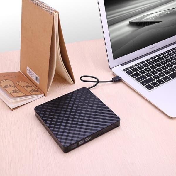 Ekstern USB 3.0 CD DVD-stasjon, Ekstern CD/DVD/RW/ROM-brenner for overføring til store systemer Windows 10/8/7/XP/Vista/Linux/Mac OS/PC