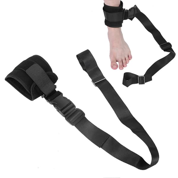 Pasienters lemmerestriksjonsstropp Eldre håndledd ankel fikseringsbelte begrensninger stropp Black Lower Limb