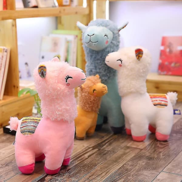 Sød Llama Alpaka Blød Udstoppede Dukke Blue 35cm