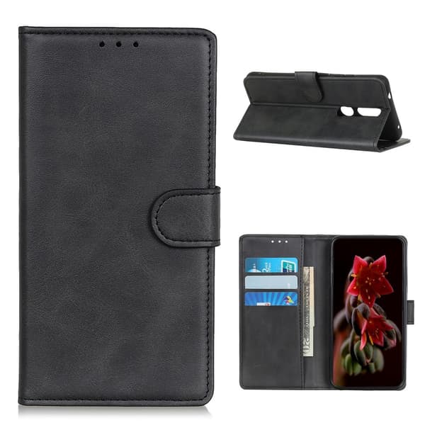 Nokia 2.4 - Solid Lommebokdeksel - Svart Black Svart
