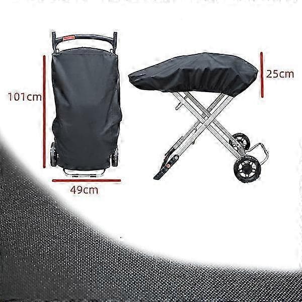 Grillovertræk til Weber Traveler transportabel 90100x47x25 cm sort