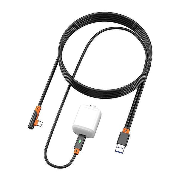 USB3.2 Gen1 VR Link-kabel for Quest 1 2 3/ Neo 3/ 4 Hurtiglading 9V 2A 5Gbps USB-C VR Stream Line