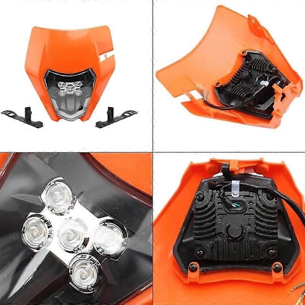 KTM EXC Ajovaloumpiolle Moottoripyörän Led-ajovalot Supermoto Enduro Universal 2007 2020 XC SX MX Dirt Bike Motocross Ajovalaisin Moottoriajoneuvon Runko & HL101-5-1