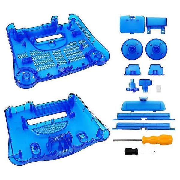 Replacement S Transparent Shell For N64 Retro Console Transparent Box Transparent