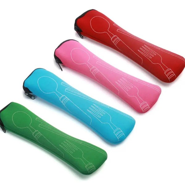 1 stk. Udendørs Camping, Rejser, Picnic, Bærbart Service, Stofposer, Serviceposer, Opbevaringsposer Rose red