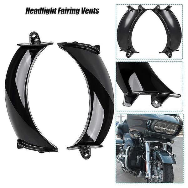 Frontlyktkåpeventiler passer til Road Glide FLTR 2015-2023 black
