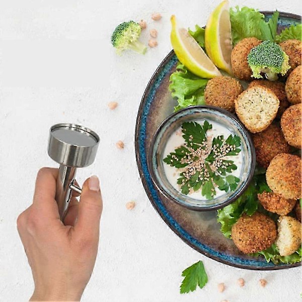 Salatsandwichske af rustfrit stål Multifunktionelle kødbolle skabelon Kød Fjerkræ Værktøj Small Diameter 41cm