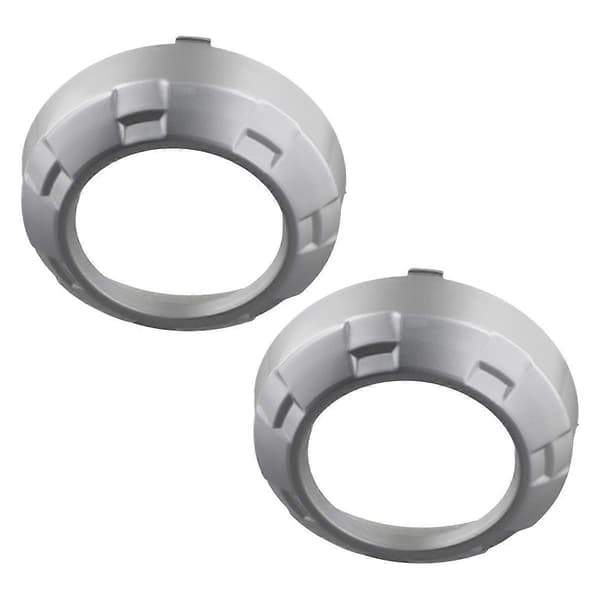 Frontlykt Tåkelys Deksel for L200 Triton Strada 2006-2009 Tåkelys Dekorativ Ramme Silver