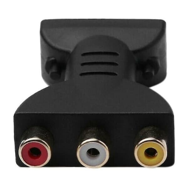 HDMI hann til 3 RCA hunn kompositt AV lyd-videoadapterkonverterer