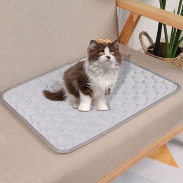 Kølemåtte til hunde og katte - LON® - Selvkølende - Grå / M - Vandtæt og åndbar