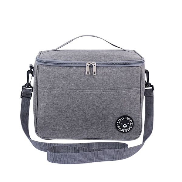 Bärbar Lunchväska Mat Termisk Låda Vattentät Offi Kylväska Lunchbox Med Axelrem Isolerad Väska 24X14X17