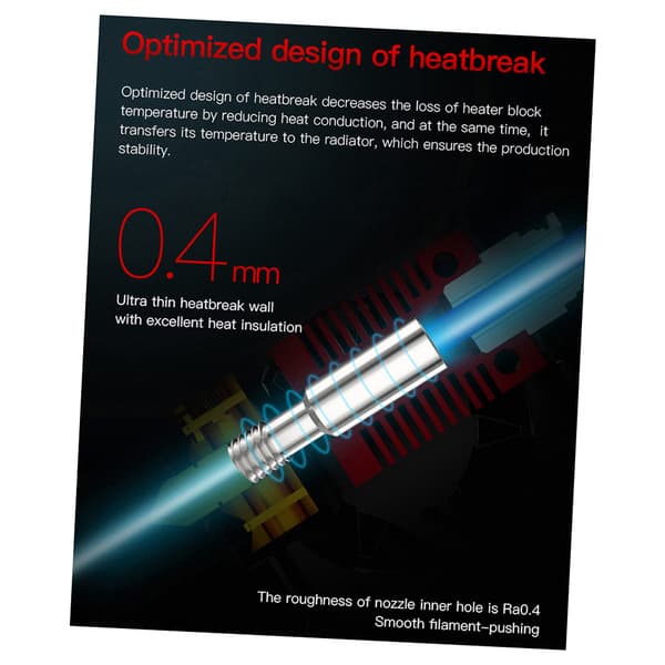 Assembled Complete Extruder Hotend Kit with Heating/Cooling/Leveling
