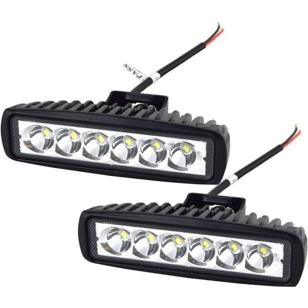 LED arbeidslys, 12V 18W 15cm LED-bar, vanntett IP67 bil LED-spotlight, tåkelys