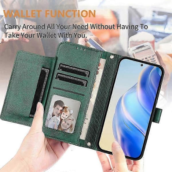 Ultratunt PU-plånboksfodral för Infinix Smart 6 & 6 Plus Green