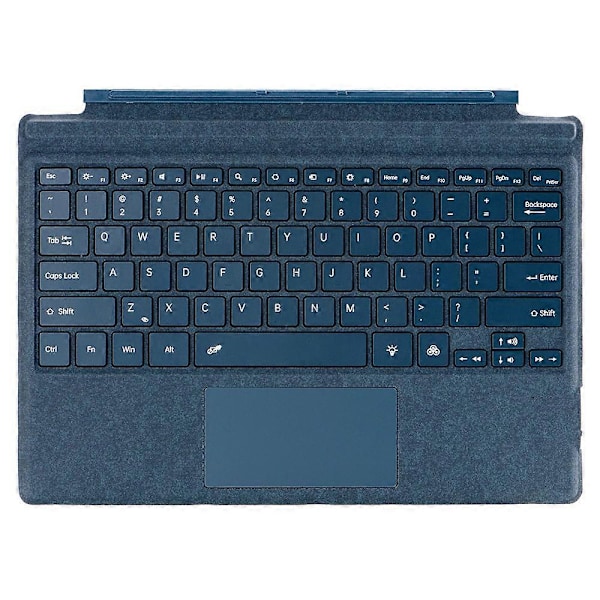 Microsoft Surface Pro 7+/7/6/5/4/3 Bakbelyst Bluetooth-tastatur med Touchpad Multicolor Style B