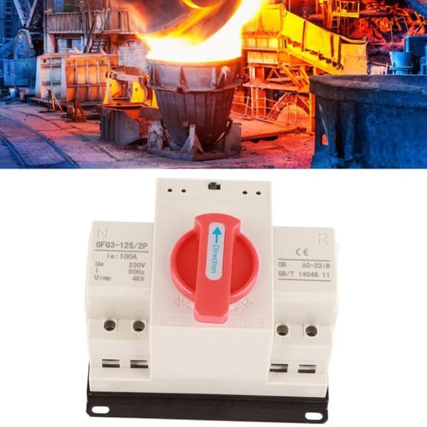 AC230V 100A 2P ATS Dobbelt Strøm Automatisk Overførselskontakt Mini Generatorafbryder Etiket