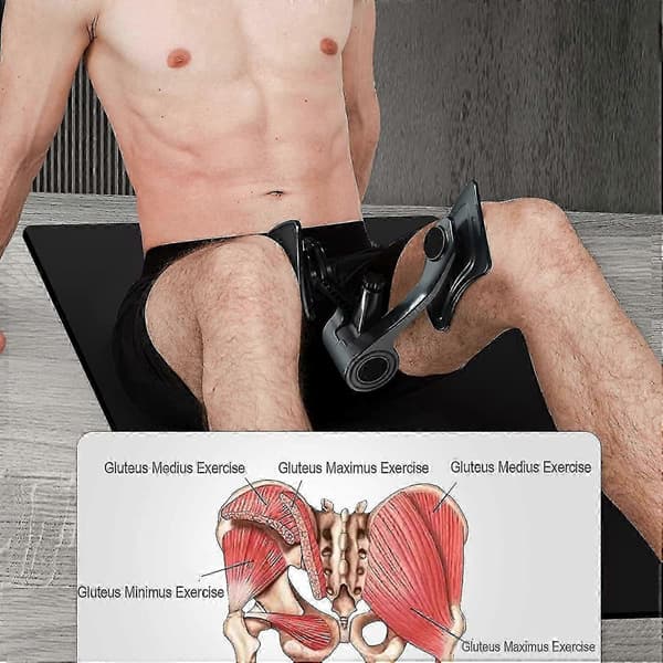 Justerbar Thigh Master för Män och Kvinnor Höft Bäckenbotten Stärkning Grey