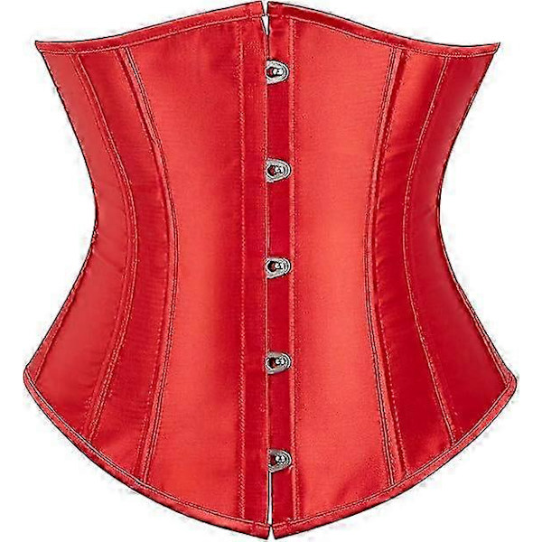 Bustier Korsett Under Byste Kvinner Red M