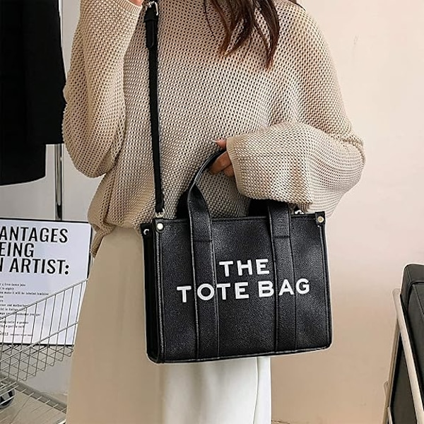 The Tote Bag för Kvinnor Dupes Mini Läder Tote Bag Liten Personlig Crossbody Handväska