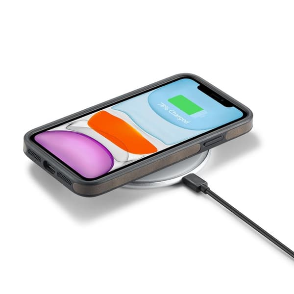 DG.MING Mobilskal til iPhone 11 PU-lærbelagt PC+TPU - Brun