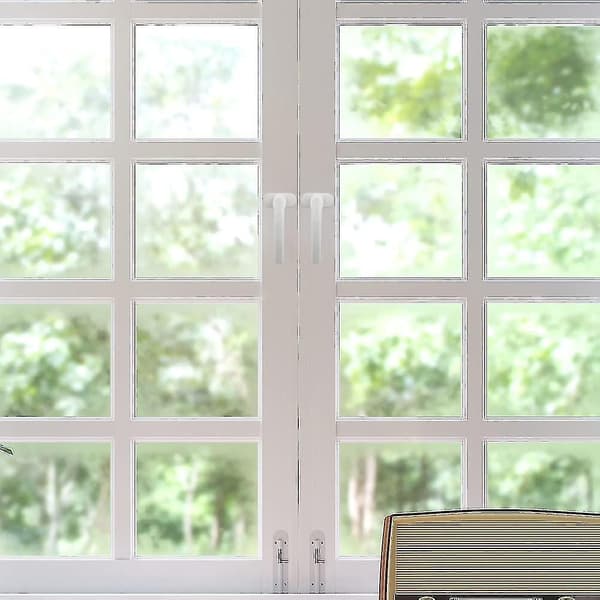 Universal White Window Handles, 4-Pack Aluminum Left & Right Compatible