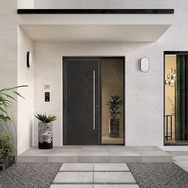 LED-væglampe elliptisk lampe sort lampe 220*135*70mm