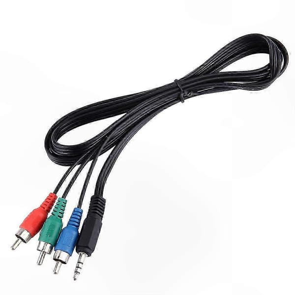 3,5 mm Jack til RGB Komponent Videokabel for HD Lyd- og Videotilkobling, 1,5 m Lengde Not Specified