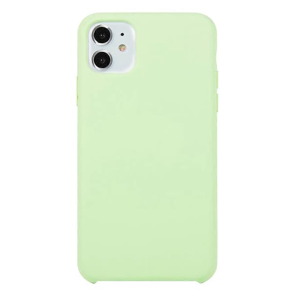 Til iPhone 11 Ensfarget Solid Silikon Støtsikkert Deksel
