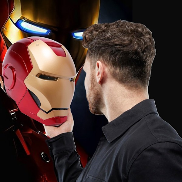 Avengers Legends Iron Man Elektronisk Hjelm Mænd Børn 1:1 Bærbar Iron Man Hjelm Knapstyring Deformeret Cosplay Rekvisitter Gaver