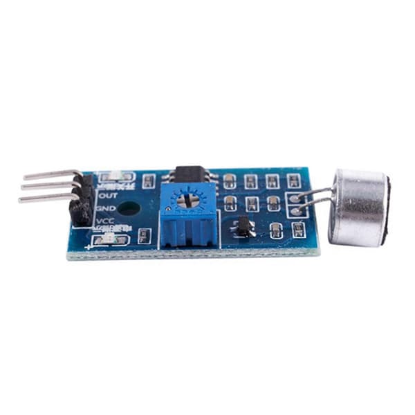 2X 3.3V/3.5V LM393 Mikrofonforstærker Lydsensor MIC Stemmemodul til Arduino Blue