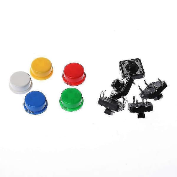 25 stk. 12x12x7,3 mm momentan taktil trykknap til Touch Micro Switch 4P PCB f